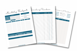 monthly budget free printables